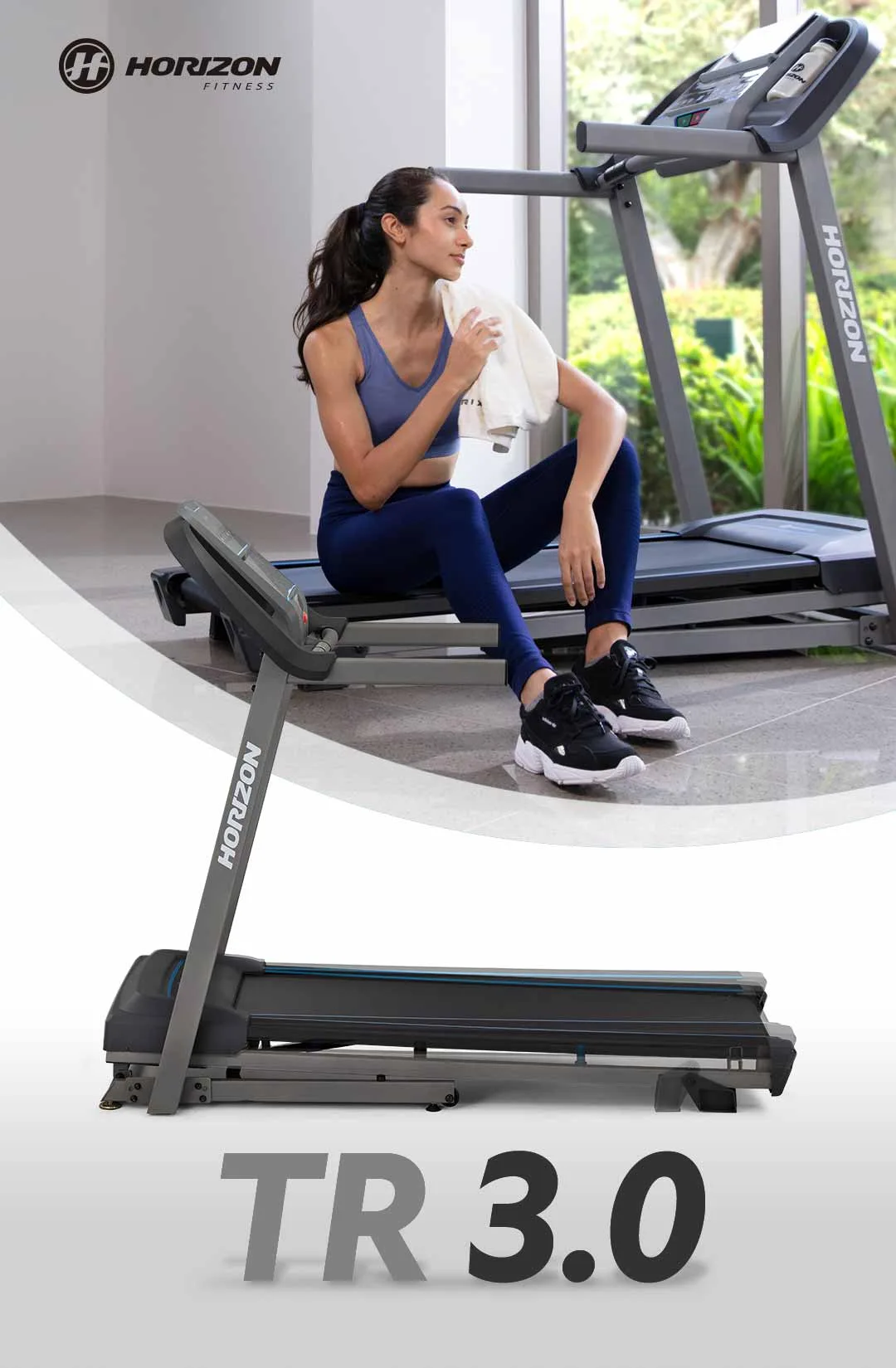 26 chương trình luyện tập đa dạng máy chạy bộ Mỹ nhỏ gọn Horizon TR3.0