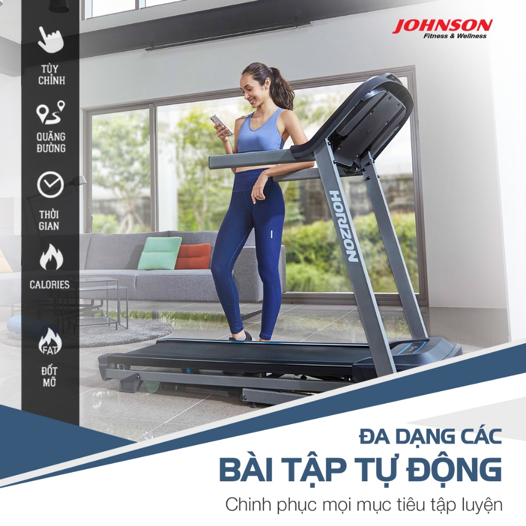 Kết nối Bluetooth và ứng dụng ViewFit máy chạy bộ Mỹ nhỏ gọn Horizon TR3.0