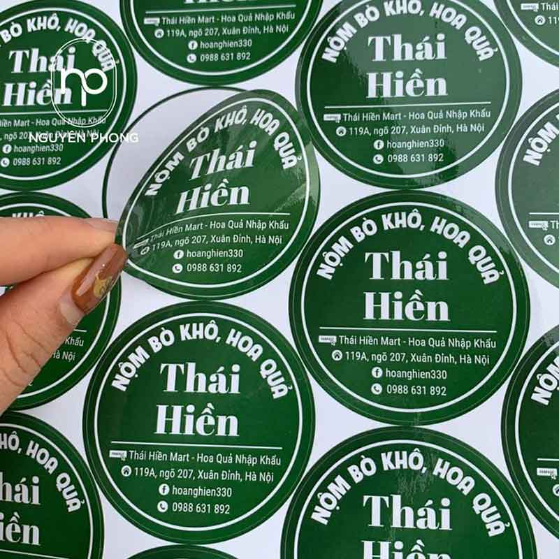 tem nhãn sản phẩm